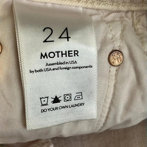 Mother Superior The Vagabond Mini Fray Denim Skirt in Soft Pink - Size 24 - Picture 8 of 12